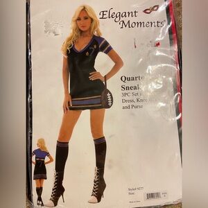 Elegant Moments Sexy Quarterback Football Player Halloween Costume Size S NWOT